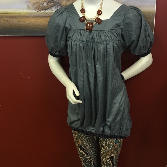 NWT N-E-E-T, bloused, boho, gypsy  tunic - Picture 3 of 4