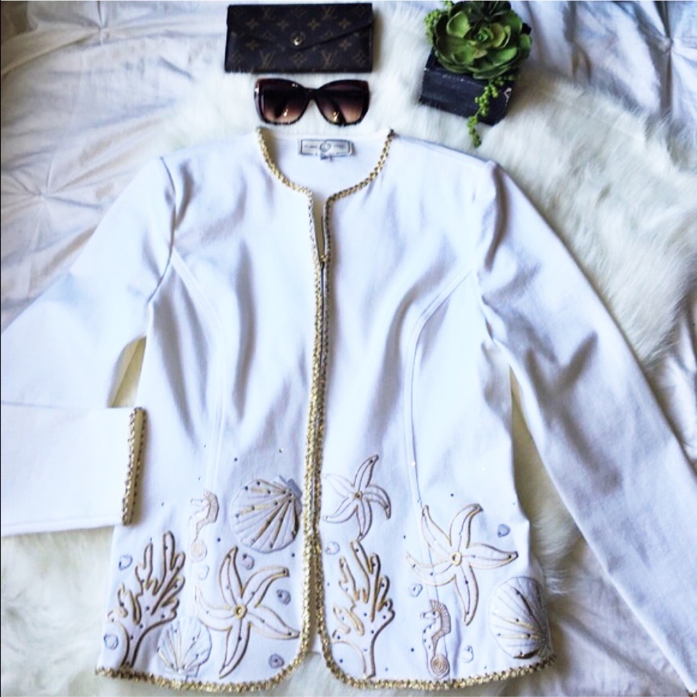🌿St. John Sport nautical blazer