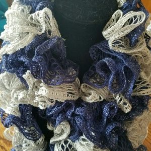 Handmade ruffled scarf