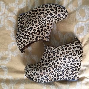 Jeffrey Campbell Leopard Print Ankle Boot