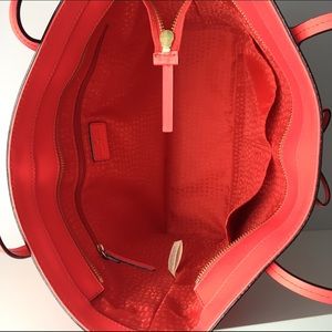 kate spade Bags - Bright coral Kate Spade Tori leather tote kate spade Bags - Bright coral Kate Spade Tori leather tote