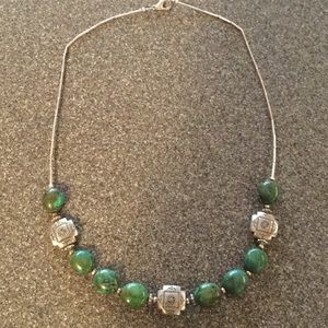 18 inch necklace with jade stone