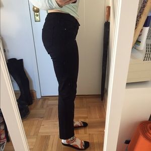 AG Super soft Stevie Slim Straight ankle, black