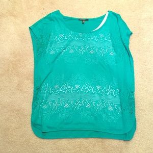 Chaus Sport turquoise short sleeve shirt