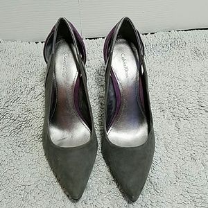 Calvin Klein Women's size 9 suede high heels