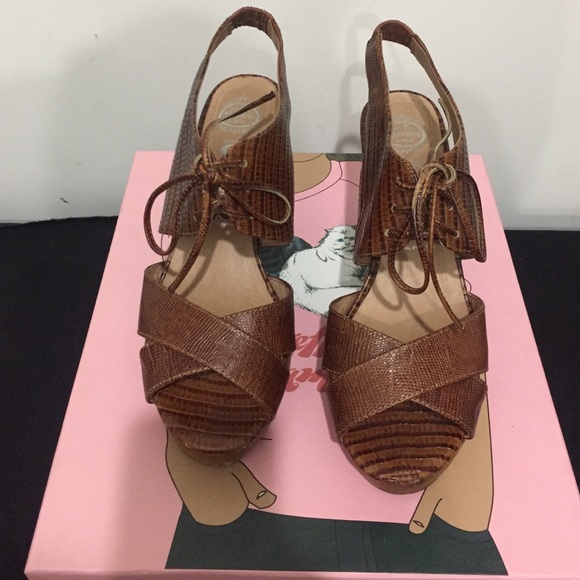 Jeffrey Campbell, Delano lizard platform shoes. 8M