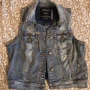 Authentic Silver Jean Vest