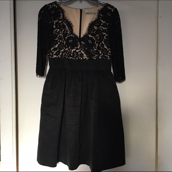 Eliza J black lace & taffeta party dress, Size 6