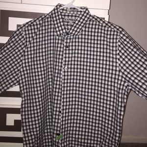 Men's Express plaid button down.