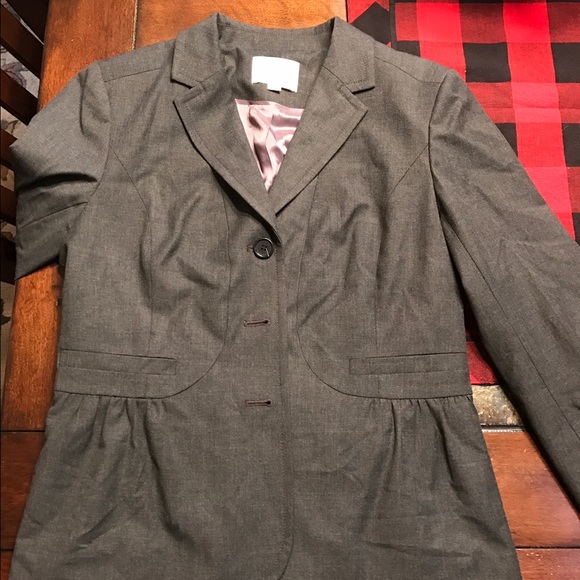 Women's Loft charcoal gray blazer,  size 6