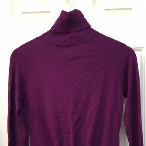 Purple turtle neck sweater