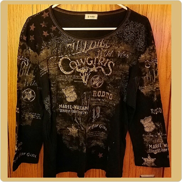 Cactus Tops - ☇NEW🐎🐎🐎"Cowgirl" Studded Top🐎🐎🐎