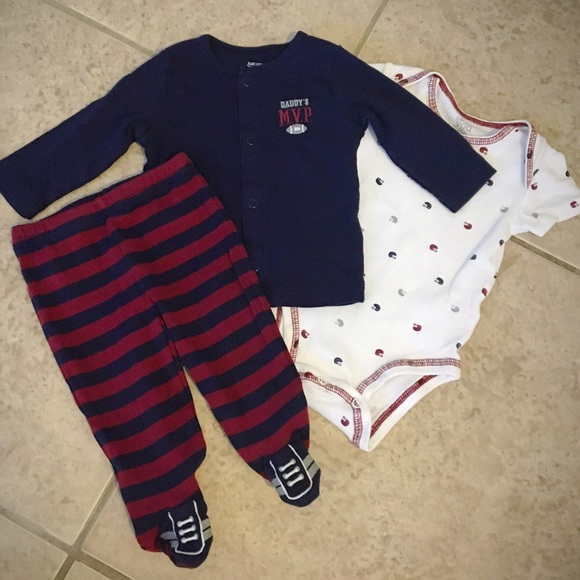 Carter's Other - Carters Baby Boy 3 Piece Set! 🏈