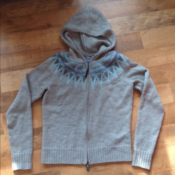 Ann Taylor Sweater Small Cardigan Full Zip Hoodie - Picture 3 of 4