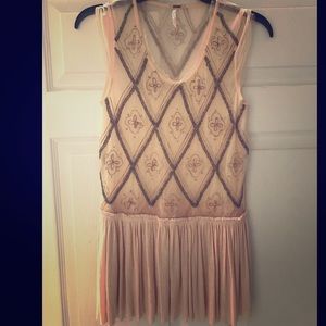 Free People Beaded Top