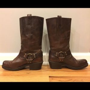 Women's Brown Leather Boots 7-1/2