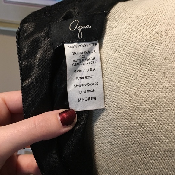 Aqua Black Lace Dress - Picture 4 of 4