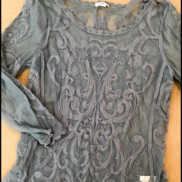 Express Sheer Lace Blouse
