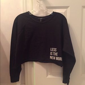 long sleeve "less is the new more"