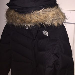 Black North Face winter jacket