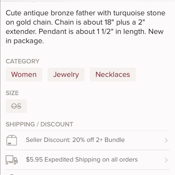 (L2) Feather Necklace - Picture 4 of 4