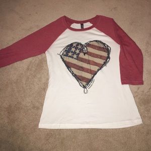 Bohemian Cowgirl quarter sleeve top