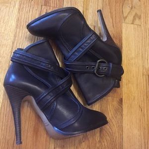Max Studio brown heel booties