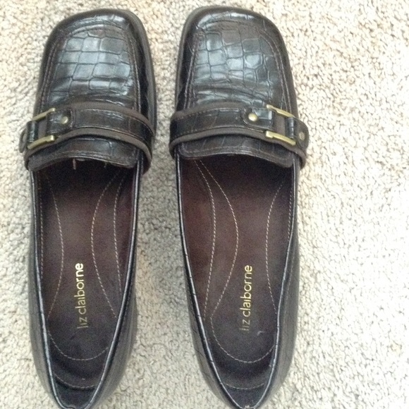 Liz Claiborne brown loafers