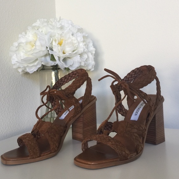 Steve Madden Leather Lace Up Sandals