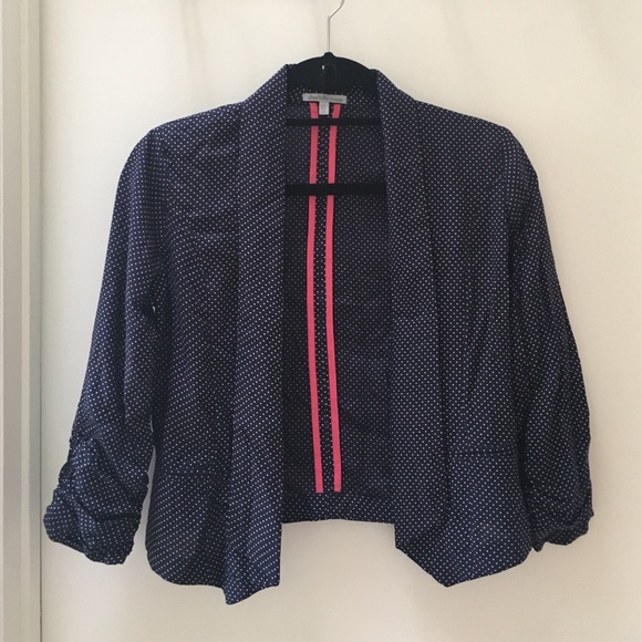 NWT Cropped Polkadot Blazer