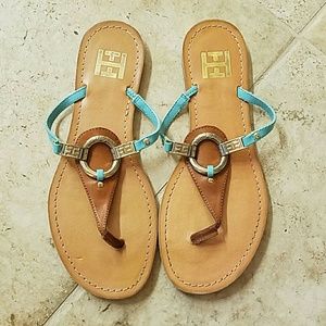 TOMMY HILFIGER flip flop sandals size 6
