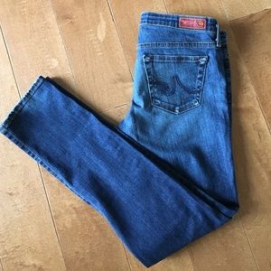 AG 'Stilt Cigarette' Skinny Jeans. Size 28