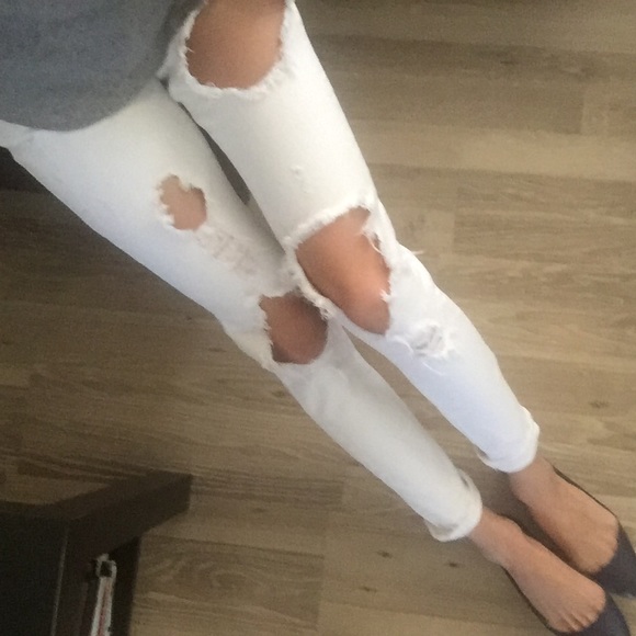 White, Bullhead Jeans, Fit: Hermosa Super Skinny