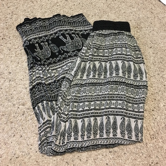 Elephant Print Maxi Skirt