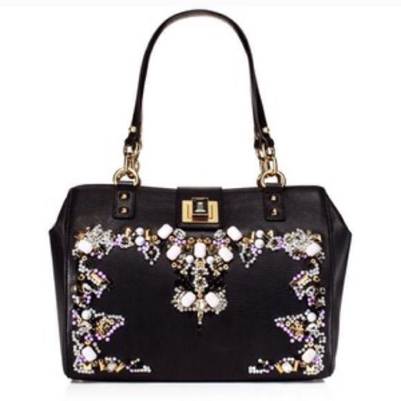 NWT real leather Juicy Couture Handbag w beading
