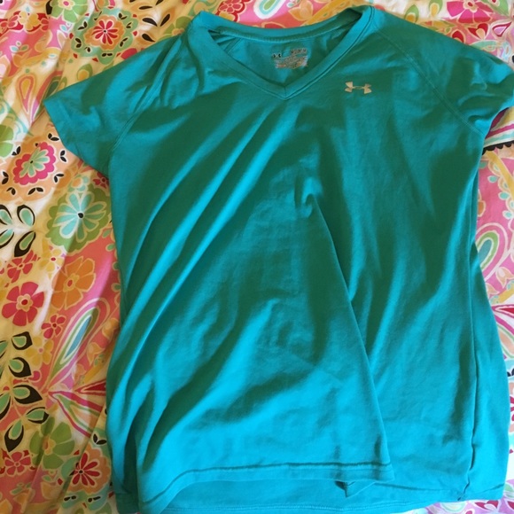 Blue green sports shirt