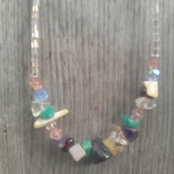 Multi stone beaded necklace NWOT