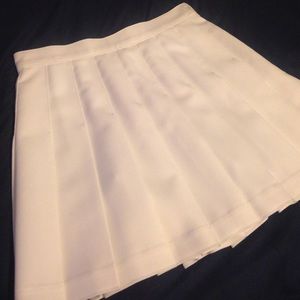 American Apparel White Tennis Skirt