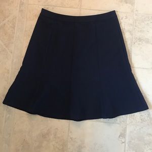 Flirty fit and flare navy skirt