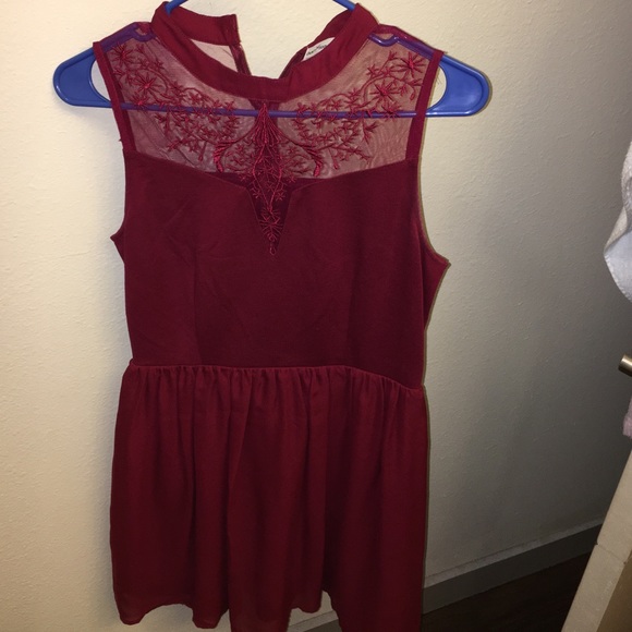 Maroon Dress