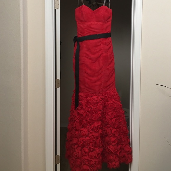 Red cocktail dress