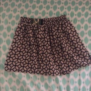 colorful flowy mini skirt