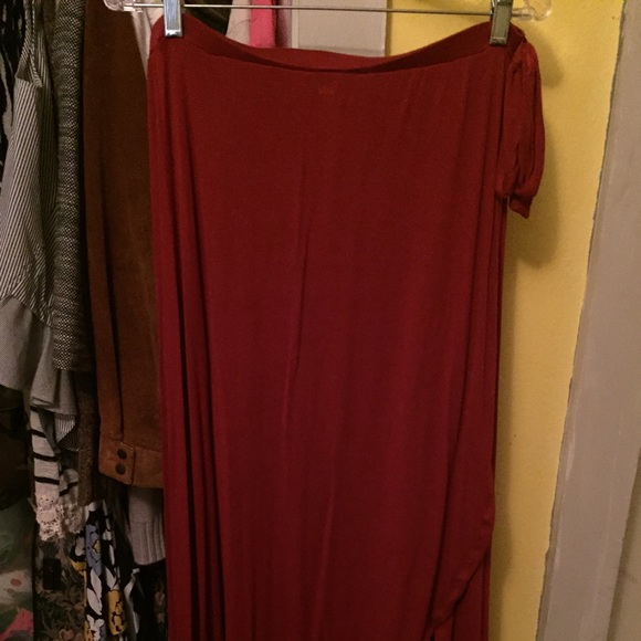 America Eagle Wrap maxi skirt