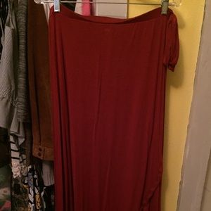 America Eagle Wrap maxi skirt