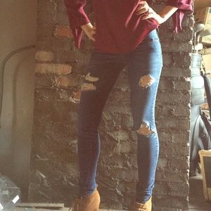 Size 0 Pacsun Bullhead Ripped Skinny Jean