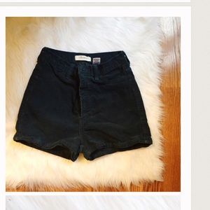 Corduroy high waisted shorts