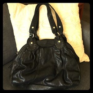 Black leather lucky bag