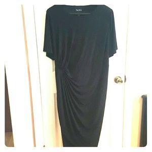 Black Short Sleeved Dress 28W