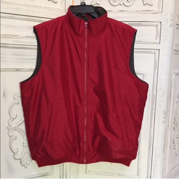 Chaps Jackets & Coats Mens Red Vest Nwot Poshmark