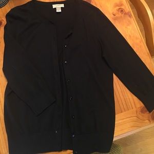 Black cardigan